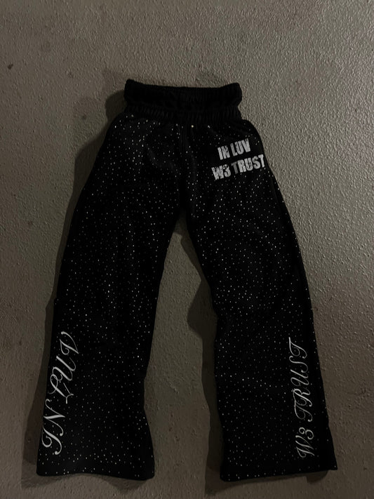 W3LUC RHINESTONE SWEATS